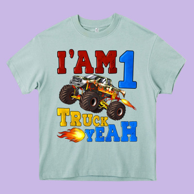 I'am One Truck Yeah Heavy Core Tee Designed By Artiststas