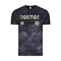 Cloud Black you are enough Vintage Tee - MaliasSmallBusiness