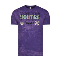 Cloud Purple you are enough Vintage Tee - MaliasSmallBusiness
