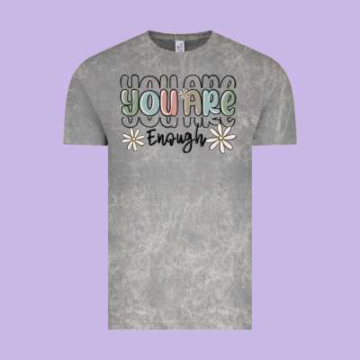 You Are Enough Vintage Tee Designed By Maliassmallbusiness
