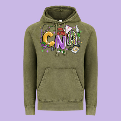 Cna Mardi Gras Vintage Hoodie Designed By Maliassmallbusiness