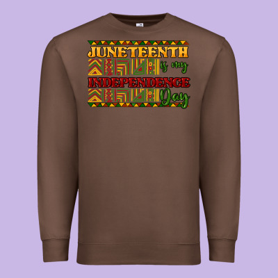 Juneteenth Is My Independence Day Premium Sweatshirt Designed By Howdyjamesfarm