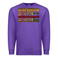 Purple Juneteenth is my Independence day Premium Sweatshirt - HowdyJamesFarm
