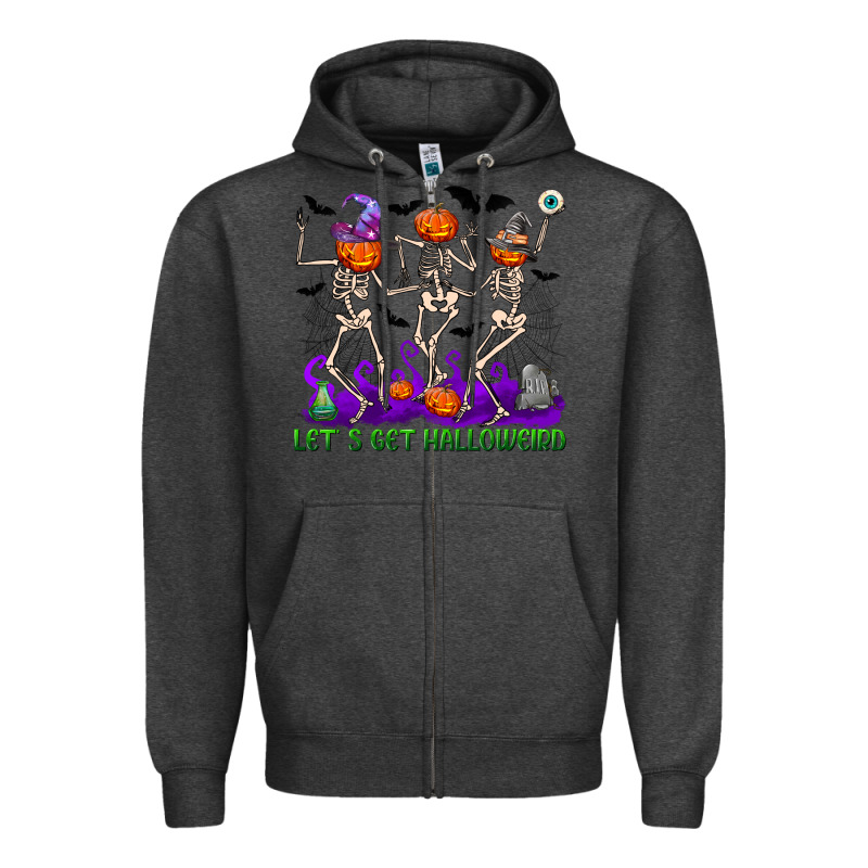 Let's Get Halloweird Zipper Hoodie by NancyCooperArtShop | Teevron