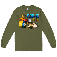 Army Green pre k dude Long Sleeve Tee - BundleAndBundleShop