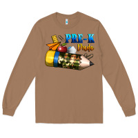 Toasted Coconut pre k dude Long Sleeve Tee - BundleAndBundleShop