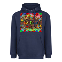 Navy Be kind Heavyweight Hoodie - CowGirlArtShop
