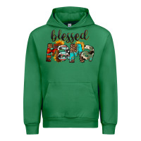 Emerald Blessed Mama Urban Hoodie - FaDigitalArtStudio