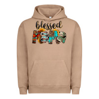 Pigment Burro Blessed Mama Urban Hoodie - FaDigitalArtStudio