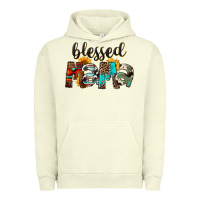 Pigment Pistachio Blessed Mama Urban Hoodie - FaDigitalArtStudio