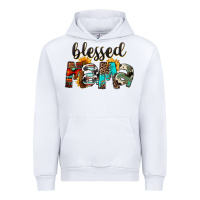 White Blessed Mama Urban Hoodie - FaDigitalArtStudio