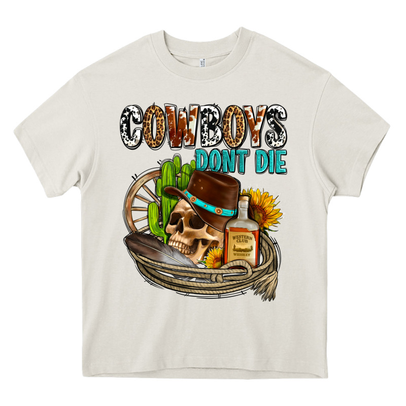 Cowboys Don't Die Heavy Core Tee by AdoDesignShop | Teevron