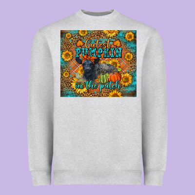 Fall Cutest Pumpkin In The Patch Cute Cow Tumbler Heavyweight Sweatshirt Designed By Lillyallendesigns