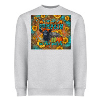 Heather Grey Fall Cutest Pumpkin In The Patch Cute Cow Tumbler Heavyweight Sweatshirt - LillyAllenDesigns