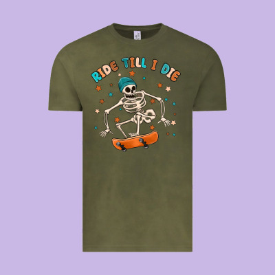 Ride Till I Die Vintage Tee Designed By Maliassmallbusiness