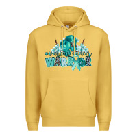 Antique Gold ovarian cancer warrior Premium Hoodie - CowGirlArtShop