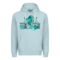 Blue Mist ovarian cancer warrior Premium Hoodie - CowGirlArtShop