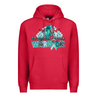 Cardinal ovarian cancer warrior Premium Hoodie - CowGirlArtShop