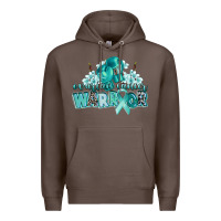 Coffee ovarian cancer warrior Premium Hoodie - CowGirlArtShop