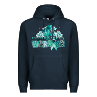 Navy ovarian cancer warrior Premium Hoodie - CowGirlArtShop