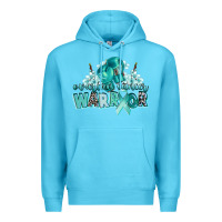 Ocean Blue ovarian cancer warrior Premium Hoodie - CowGirlArtShop
