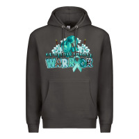 Smoke ovarian cancer warrior Premium Hoodie - CowGirlArtShop