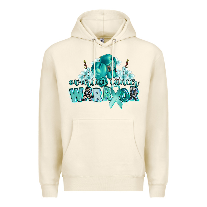 Ovarian Cancer Warrior Premium Hoodie by CowGirlArtShop | Teevron