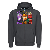 Smoke hallothanksmas coffee cups Zipper Hoodie - texasbilliewilder