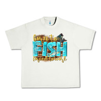 Pistachio born to fish forced to work Urban Heavy Tee - NancyCooperArtShop