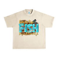 Sandshell born to fish forced to work Urban Heavy Tee - NancyCooperArtShop