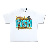 White born to fish forced to work Urban Heavy Tee - NancyCooperArtShop