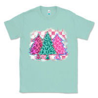 Seafoam christmas leopard trees Classic Tee - MaliasSmallBusiness