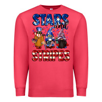 Cardinal Stars and stripes gnomes 4th of july Premium Sweatshirt - CowGirlArtShop