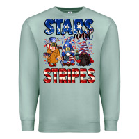 Seafoam Stars and stripes gnomes 4th of july Premium Sweatshirt - CowGirlArtShop