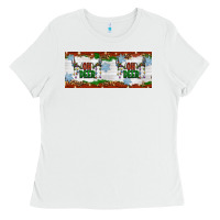 White oh deer christmas Ladies Tee - Artiststas