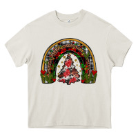 Cream trees rainbow Heavy Core Tee - JahusDesignShop