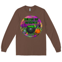 Chestnut halloween round earrings Long Sleeve Tee - BundleAndBundleShop
