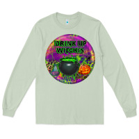 Matcha halloween round earrings Long Sleeve Tee - BundleAndBundleShop