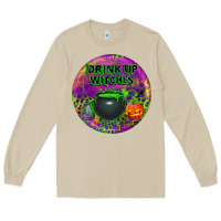 Mushroom halloween round earrings Long Sleeve Tee - BundleAndBundleShop
