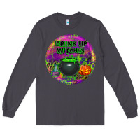 Smoke halloween round earrings Long Sleeve Tee - BundleAndBundleShop