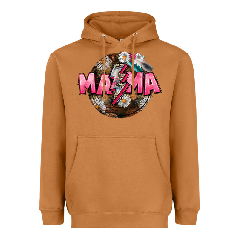 Mama Lightning Bolt Mother's Day Heavyweight Hoodie by CowGirlArtShop | Teevron