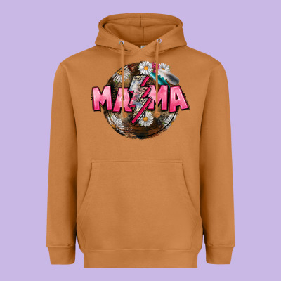 Mama Lightning Bolt Mother's Day Heavyweight Hoodie Designed By Cowgirlartshop
