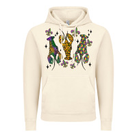 Vintage Artic mardi gras crawfish Vintage Hoodie - MaliasSmallBusiness