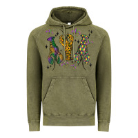 Vintage Olive mardi gras crawfish Vintage Hoodie - MaliasSmallBusiness