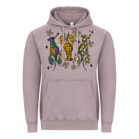 Vintage Zinc mardi gras crawfish Vintage Hoodie - MaliasSmallBusiness
