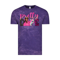 Cloud Purple pretty dope afro woman Vintage Tee - NancyCooperArtShop
