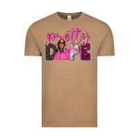 Vintage Coffee pretty dope afro woman Vintage Tee - NancyCooperArtShop