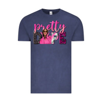 Vintage Denim pretty dope afro woman Vintage Tee - NancyCooperArtShop