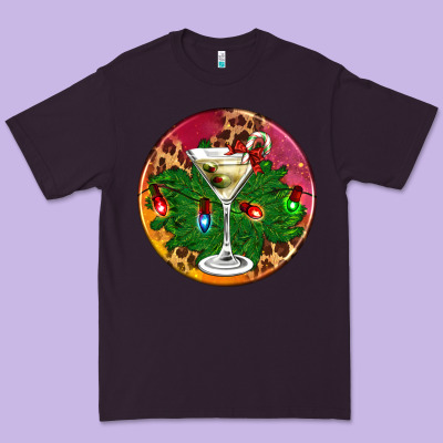 Christmas Martini Premium Tee Designed By Adodesignshop