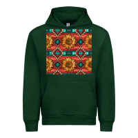Forest Green native american aztec seamless pattern 2 Urban Hoodie - BundleAndBundleShop